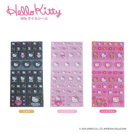 ハローキティ 90s タイルシール nic_kt19-04_06 ハローキティグッズ シールステッカー ティーシーピー HelloKitty seal TCP　 GOGO ギャル 平成レトロシリーズ　キティちゃんタイルシール 第2弾