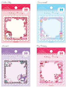 STICKY MEMO@mX×TItⳁ@Sticky memo@clp_mm-84010_84013@AMANOMORI×SARIO@fusen N[Ys@KITTY@TILN^[Y@mXӂ݂