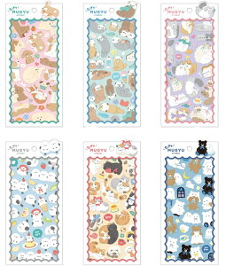 ނXebJ[ qli_01001_01006 N[A mugyu sticker sealsticker V[XebJ[ qlia  Q-lia ӂӂV[ 킢V[ ߃V[