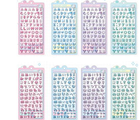 予約 7月下旬入荷 文字 ボンボンドロップシール qli_91297_91304 クーリア BONBON DROP Seal シールステッカー qlia Q-lia ミニサイズ シール かわいいシール おすすめシール デコレーションシール 文字シール　ひらがなシール　アルファベットシール　もじもじボンボン