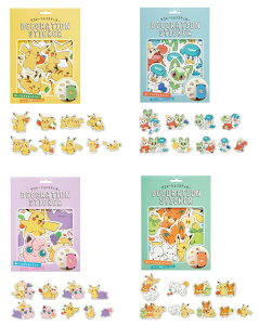 \ 9{ Pokemon fR[VebJ[ kmo_306171_306174 |PXebJ[ LN^[V[ sticker Seal |PV[ KAMIOJAPAN J~IWp 킢V[ |P Pokemon Stick