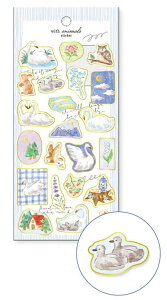 EBY Aj}Y XebJ[ miw_82570_82575 with animals sticker V[ Seal }ChEFCu V[XebJ[ MIND WAVE ߃V[ 킢V[ V[ XebJ[