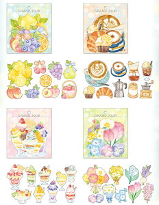 \ 12{ t[NV[ OW[ XebJ[ miw_82668_82673 GRAND JOUR sticker Seal }ChEFCu MIND WAVE 킢V[ ߃V[