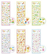 シール キューティーハッピーシール miw_82754_82759 CUTIE HAPPY SEAL sticker アニマルシール マインド…