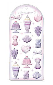 クリアジェムステッカー qli_11001_11006 クーリア clear gem sticker シールステッカー qlia Q-lia おすすめシール デコ