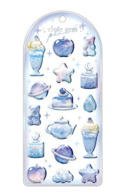 クリアジェムステッカー qli_11001_11006 クーリア clear gem sticker シールステッカー qlia Q-lia おすすめシール デコ