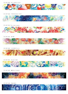 F:chocalo masking tape Vol.2 15mm x 7m Yu Ikeda �G�t�`���J�� �}�X�L���O�e�[�v ��2�e designed by Yu Ikeda�@�r�c�D