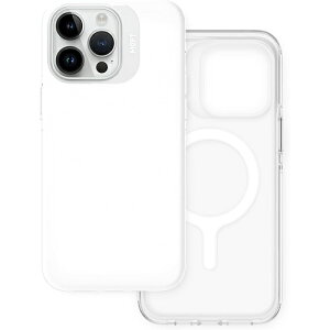 【ネコポス対応】 MOFT iPhone 15シリーズ用 ケース MagSafe対応 マグネット内蔵 全面保護 米軍耐衝撃 黄変防止 黄ばみなし ワイヤレス充電対応 PC&TPE材質 ホワイト クリア
