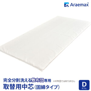 【取り替え用 中芯】スタンダード固綿タイプ完全分割 着脱式 洗える敷布団用ダブルサイズ 532P26Feb16 ss2509【洗える寝具/アレルギー対策/オールシーズン対応/高級】