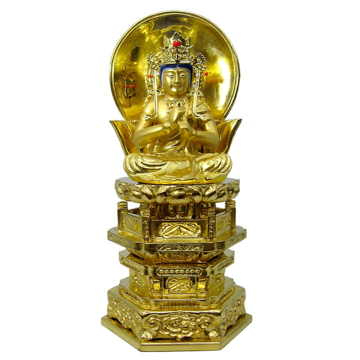 楽天市場】【仏具】【御本尊】仏像・大日如来 / 真言宗【純金中七 肌粉 