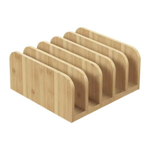 木製デスクトップファイルホルダー 雑誌収納スタンド