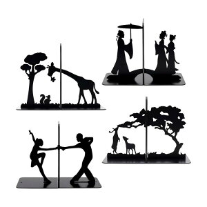 Silhouette Book Holders Book Stands Stechurative Books Desktop Organizer ɓKp Shelves and Desk Office Bookshelf School