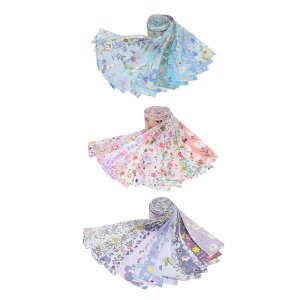 40xロールファブリックストリップ花柄のキルティングストリップキルティングアソートパターンファブリックロール室内装飾品の財布作り