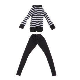 冬の衣装 ウールセーター ズボン 12インチ女の子人形のため 全2色