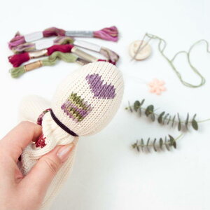 かがり卵かがり針キット ポータブル縫製工芸品セット 木製かがりキノコ 靴下用 ステッチ靴下補修用ツール用品 手芸用