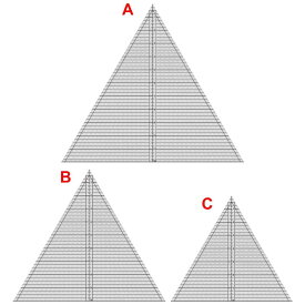 パッチワークテンプレートパターンメーカー描画三角形キルトルーラートレースツール