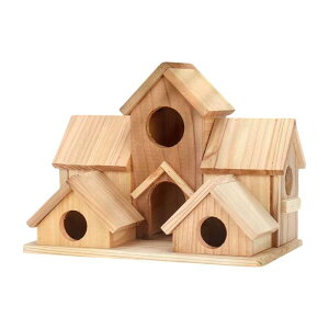 屋外用バードハウス 木製 素朴な多目的 クリエイティブな鳥の巣 吊り下げ巣箱 巣箱 屋外用 裏庭用