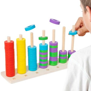 木製ビーズシーケンスおもちゃセット開発リングレースビーズマッチングスタッカー 2 3 4 5 歳の子供の誕生日ギフト