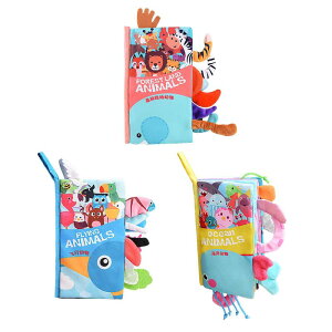 おもちゃ 柔らかいおもちゃ 早期学習 インタラクティブ幼児おもちゃ モンテッソーリおもちゃ しっぽ布ブック 幼児用ストッキング詰め物