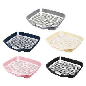 犬のトイレトレイ.犬のトレーニングトイレ.子犬のトイレ.頑丈なペットのトイツ屋内おしっこパッドホルダーの犬のための屋内ピーパッドホルダー