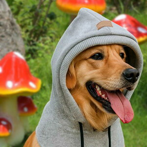 犬用冬用イヤーマフ 静音イヤーヘッドウェア パーカー かわいい防風ラップ ヘッドラップ 中型・大型犬用 屋外ペット散歩