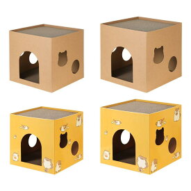 猫ハウス スクラッチボード 猫用段ボールベッドカートン.猫用段ボール箱 ペット用品アクセサリー