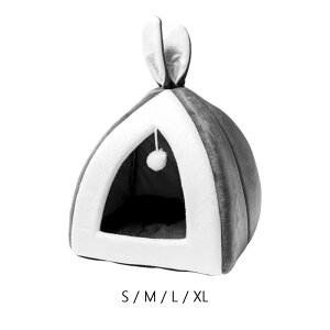 猫用ベッドハウス 猫用洞窟テント 巣小屋 キティ インタラクティブおもちゃクレート ペット用ベッド 小動物用の取り外し可能なクッション ウサギ ウサギ 眠っているハリネズミ