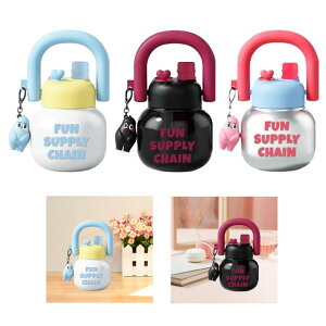 ウォーターボトル大きな腹カップ680mlリークプルーフかわいい大容量実用的な水差し水水水飲料ハイキングのためにボトル