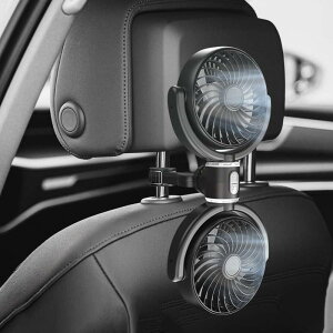 車の後部座席デュアルヘッドファン多目的静かなアクセサリー折りたたみ折りたたみUSB電源