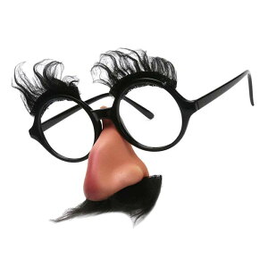 変装黒口ひげの眉毛大きな鼻のメガネユニセックスハロウィンコスチューム編パーンシードレス眼鏡