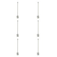 6個 イカフック ジグ 釣り道具 イカ ステンレススチール 釣りジグ 12cmx1.4cm