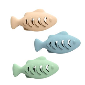 食品グレードのシリコン製キッカーおもちゃ.魚の形をした猫用歯ブラシ歯固めおもちゃ.猫や子猫用のシリコン製魚型猫用噛むおもちゃ