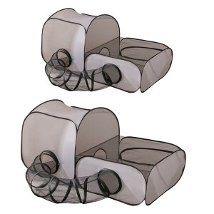 猫用トンネルおもちゃ インタラクティブ 室内猫用ケージ 折りたたみ式プレイセンター 引っかき傷防止 テントトンネル 2 in 1 犬 マウス 子猫