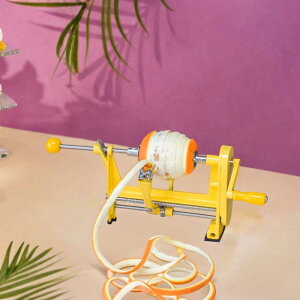 オレンジピーラー 回転式レモンピーラー 人間工学に基づいた手回し式オレンジ皮むき機 家庭用フルーツパイメーカー用