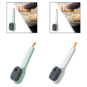 靴洗濯ブラシ.スクラブブラシ.液体ボックス付きブーツブラシ.快適なハンドルの家庭用クリーニングブラシ.浴室衣類用