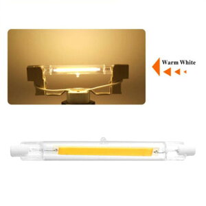 118mm J118 LED R7S �K���X�� COB �d��.�E�H�[���z���C�g 100W T3 R7S �x�[�X�����\