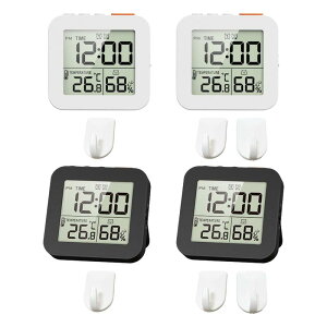 デジタル浴室時計.デジタル目覚まし時計.ポータブルLCDディスプレイ温度表示. 湿度計時計.家庭用