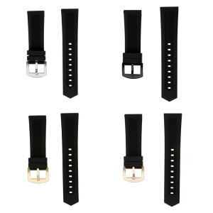 1個 耐久性 ゴム 時計バンド ウオッチ ステンレス鋼バックル バネ棒 全20種類