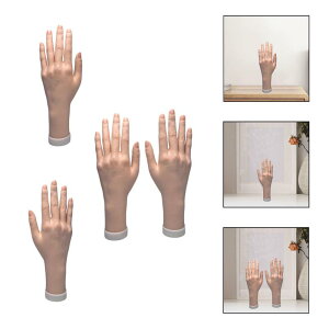 女性の手モデル柔軟な指を示す曲げ可能な偽の手マネキンの手ジュエリーディスプレイ写真の小道具ネイルアートの練習