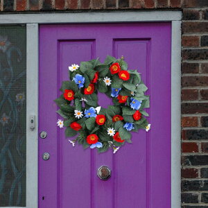 Patriotic Independence Day Freath American Garland �ɓK�p Window Summer Outdoor