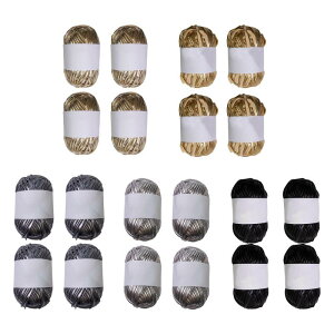 4xメタリックTシャツヤーン.かぎ針編みバッグヤーン.かぎ針編みプロジェクト.チャンキーヤーン.光沢のあるポリエステルヤーン.DIYバッグやラグ用のニットヤーン