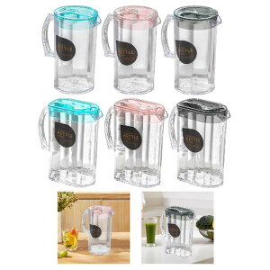 ウォーターピッチャーアイスティーケトル大容量汎用性のある冷たいホットケトルリッド冷蔵庫ピッチャー冷蔵庫ジュース飲料用