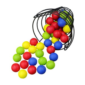 50ピース/個ゴルフ練習ボールバケット色付きソフトアクセサリートレーニングボール