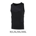 メンズ パッド入りベスト ガードプロテクター 快適な圧縮ベスト 胸リブプロテクターベスト 大人用 野球 バスケットボ…