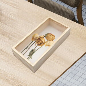 木製のシャドウボックスフレームディープショーケース家の装飾額フレームフラワーズアートクラフト写真