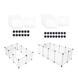 子犬ベビーサークル.小動物ケージ睡眠遊び犬舎ハウス.透明.犬ケージ庭フェンスペットフェンスハリネズミ小型犬猫休憩用