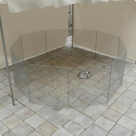 持ち運び可能なひよこ飼育用ペン.メンテナンスが簡単な折りたたみ式ワイヤーフェンス.農家.農場.裏庭.市場の屋台用.高さ50cm.長さ50cm.10個入り