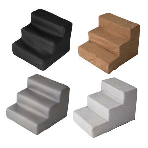 Portable Dog Stairs Ladder, 3 Steps Non Slip Climbing Toys Platform Supplies Washable Ramp Small Cat Outdoor High Bed Pet Indoor
