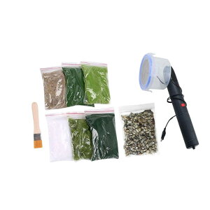 静電気草植毛キット 静電植毛機 DIY クラフト草植毛機 DIY プロジェクト ジオラマ レイアウト用ポータブル