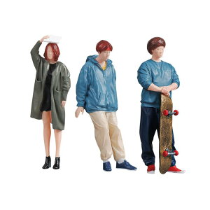 1/32スケールフィギュアジオラマ装飾アクセサリーモデル人物フィギュアミニチュアシーン電車モデルシーン道路標識サンドテーブル装飾